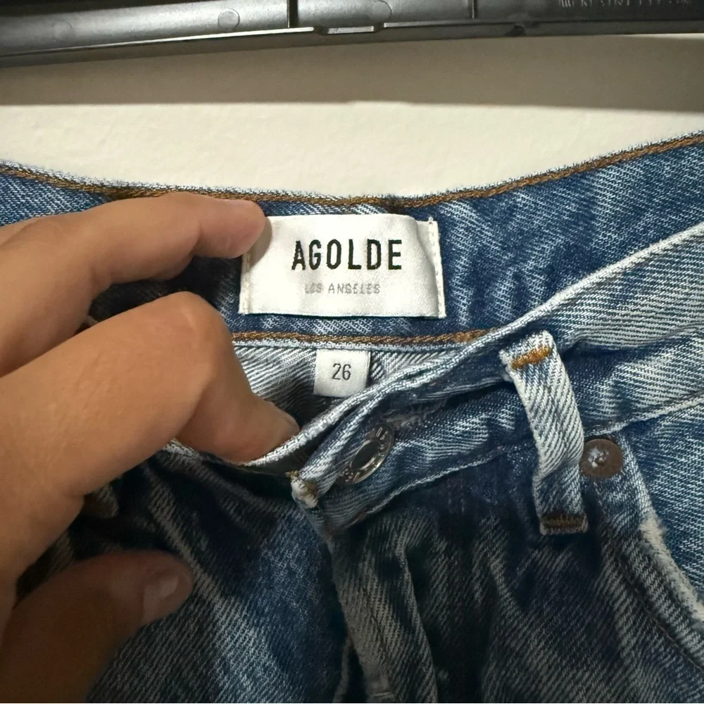 AGOLDE JADEN HI RISE CUT OFF SHORT Size 26 - Picture 5 of 9